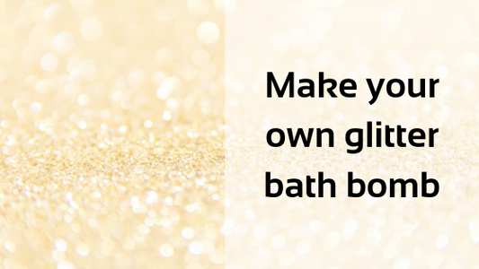 Make your own glitter bath bomb