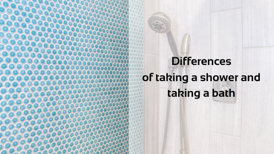 Differences of taking a shower and taking a bath