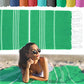 Turkish Beach Towel - 37 x 70 Inches - 100% Cotton Oversized Turkish Towel for Beach
